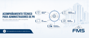Infografía sobre acompañamiento técnico para administradores de PH y sus principales beneficios