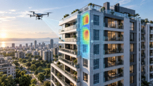 Inspección técnica integral de edificio con dron y termografía